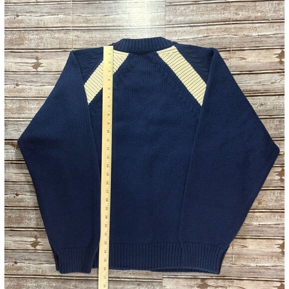 Kenzo Paris Logo Patch wool varsity Cardigan sz L color blue NWT mspr $595 - Picture 3 of 10